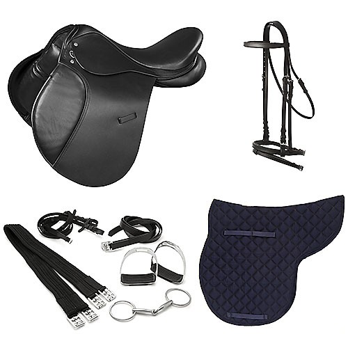 Silla Inglesa Uso General Ancoli 18 Marrón Completa | Equestrian. Calvet 2