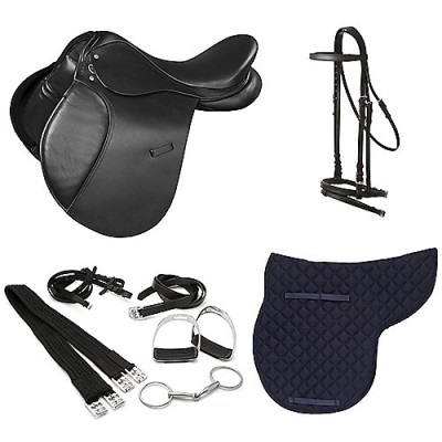 Silla Inglesa Uso General Ancoli 18 Marrón Completa | Equestrian. Calvet