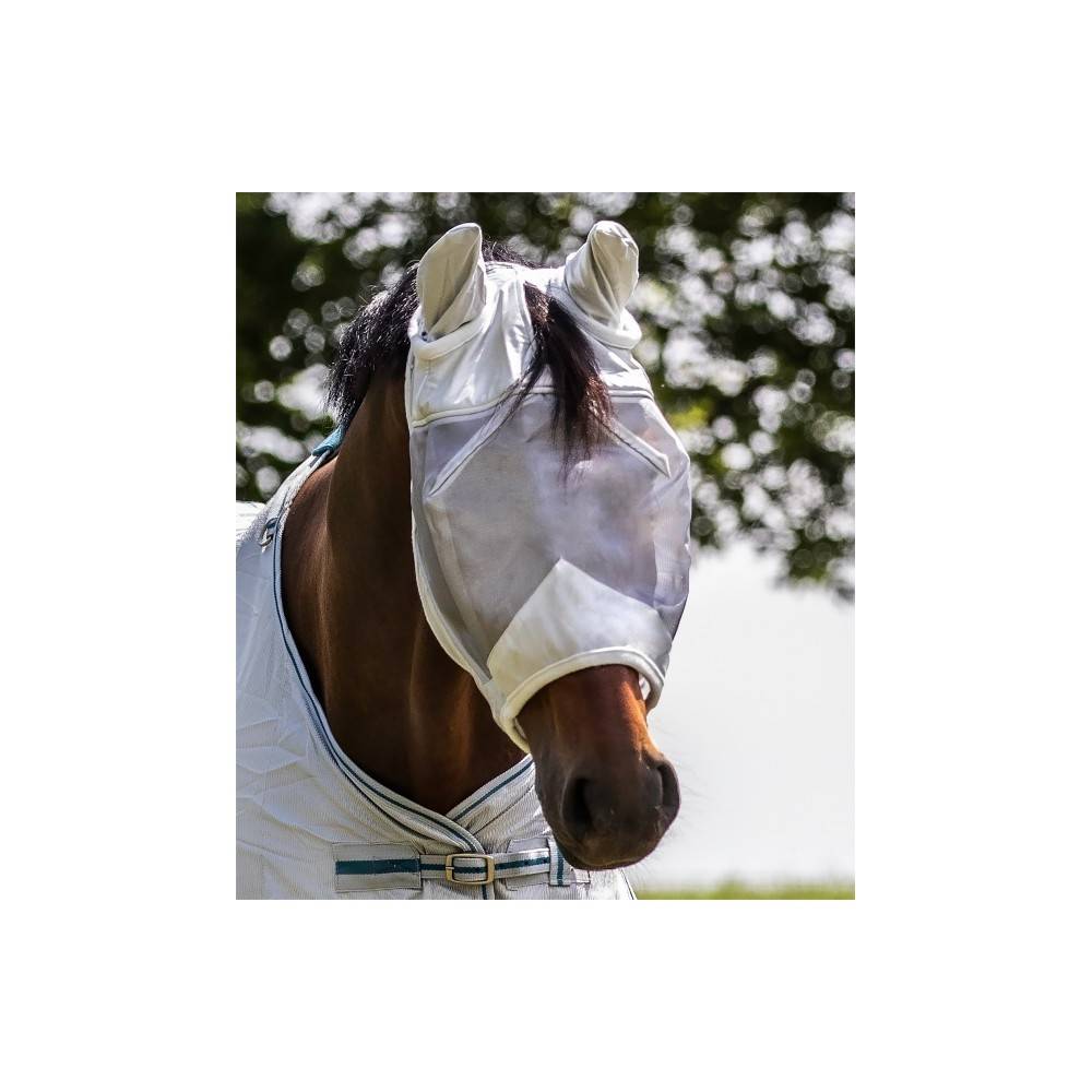 Máscara Con Orejeras Waldhausen Premium Gris | Equestrian. Calvet Animals