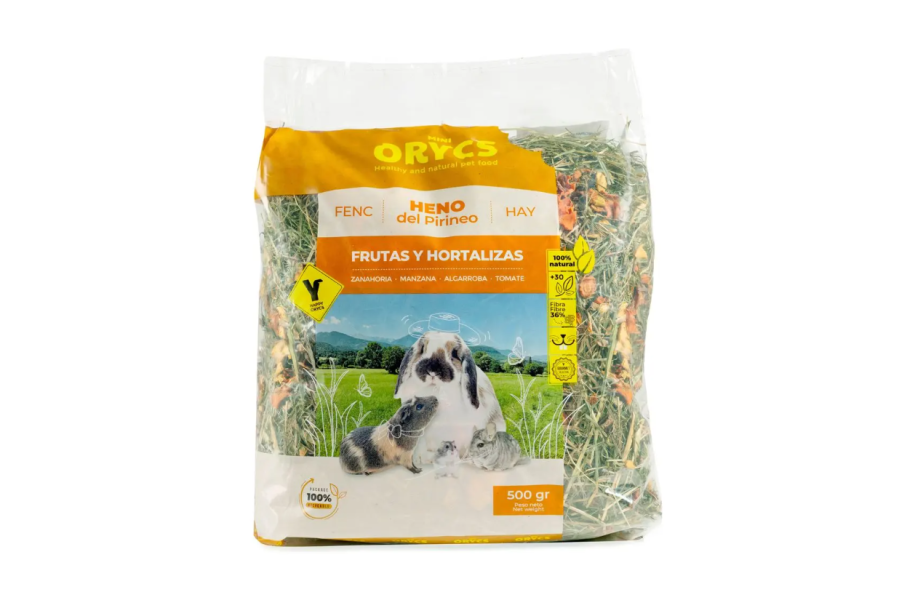 Heno Miniorycs Frutas Y Hortalizas 500 Gr | Calvet Animals i