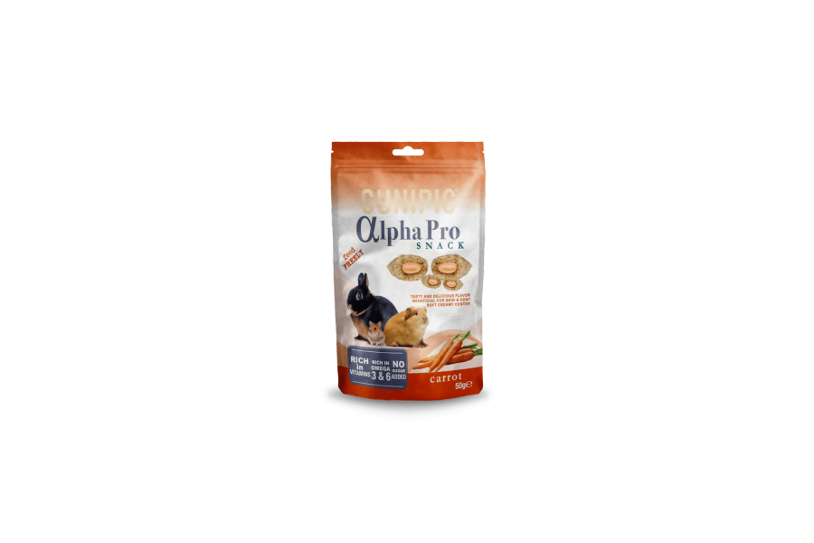 Cunipic Alpha Pro Snack Zanahoria 50 Gr | Calvet Animals i