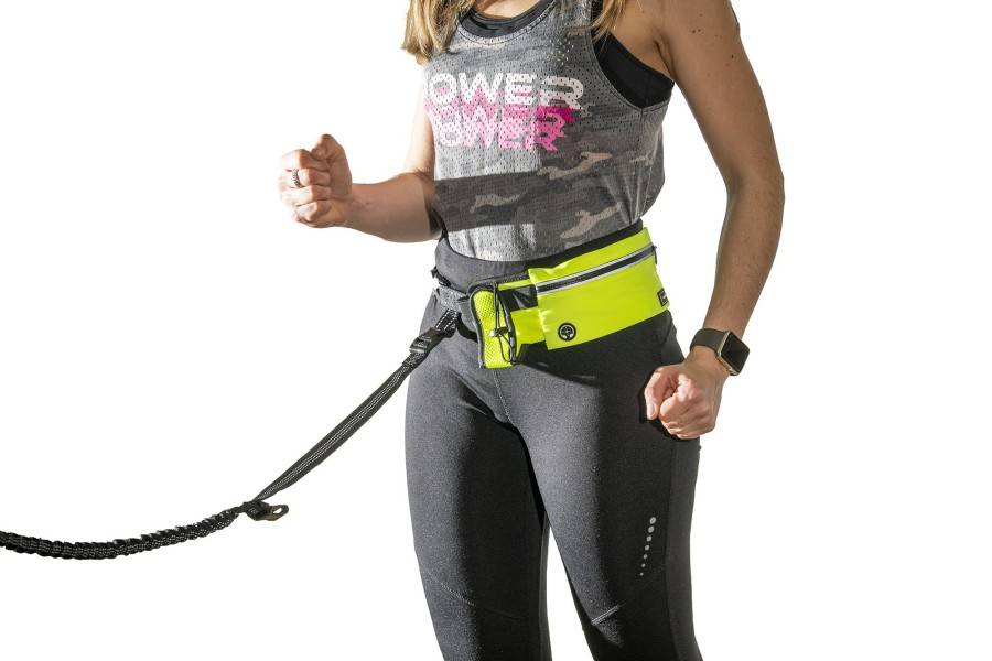 Corretja Amb Cinturó Freedog Ultra Trail Groc Neó per gossos | Calvet Animals i