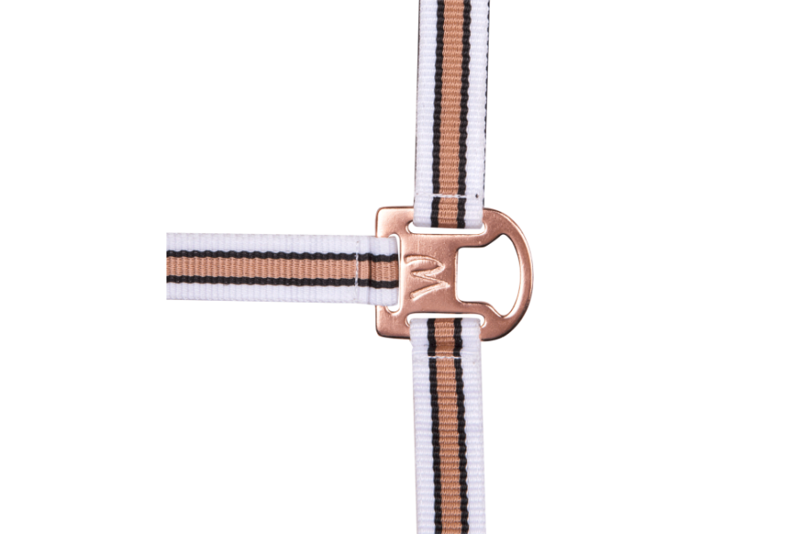 Cabezada Cuadra Waldhausen Shine Blanca/Rosa Gold |Cavall i Genet a