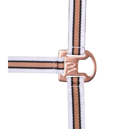 Cabezada Cuadra Waldhausen Shine Blanca/Rosa Gold |Cavall i Genet a