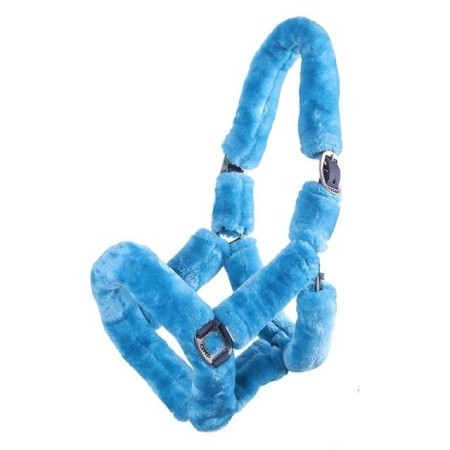 Cabezada Cuadra QHP Alaska Lana Azul Claro |Cavall i Genet a Equestrian