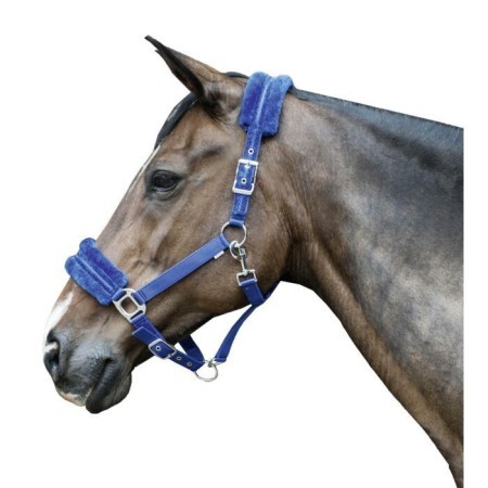 Cabezada Cuadra HKM Glitter Lana Azul Viola |Cavall i Genet a Equestrian