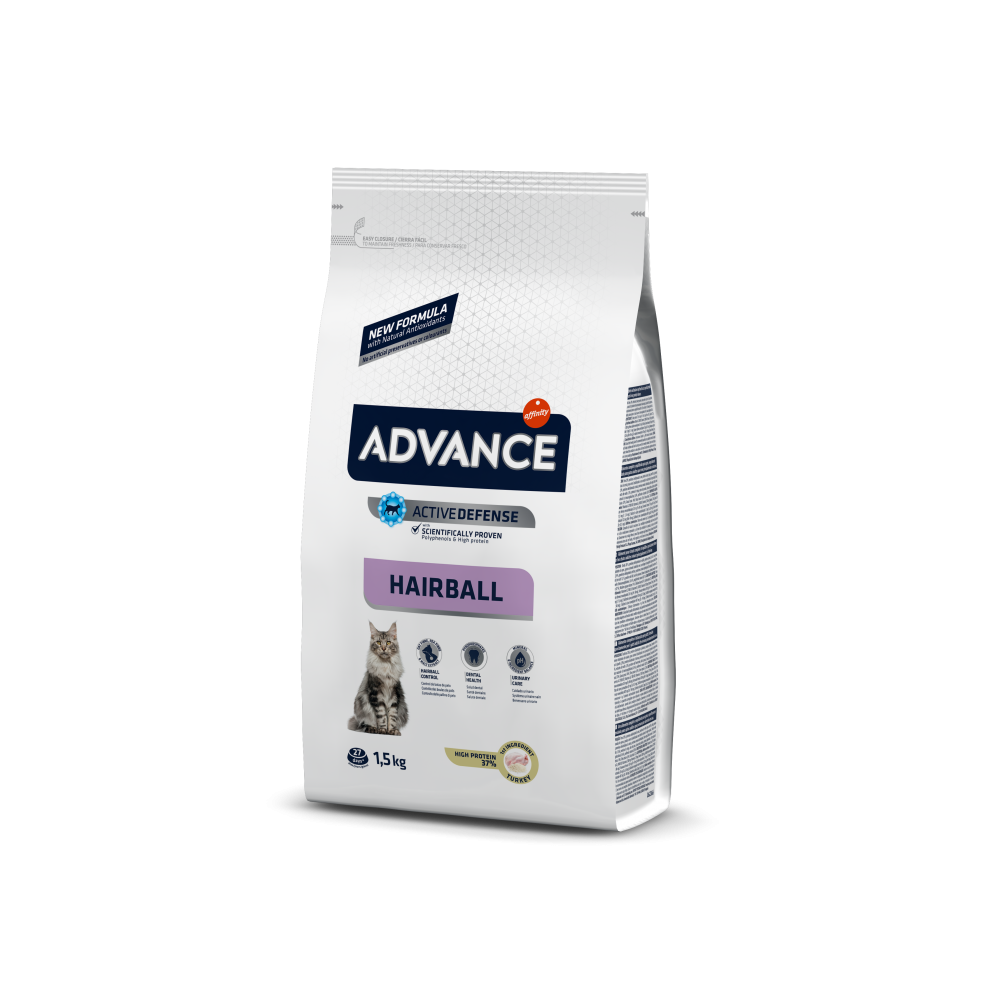 Advance Cat Hairball Turkey&Rice 1,50 Kg per gats | Calvet Animals i Plantes