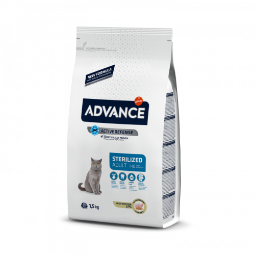 Advance Cat Sterilized Turkey/Barley 1,5 Kg para gatos | Calvet Animales y Plantas