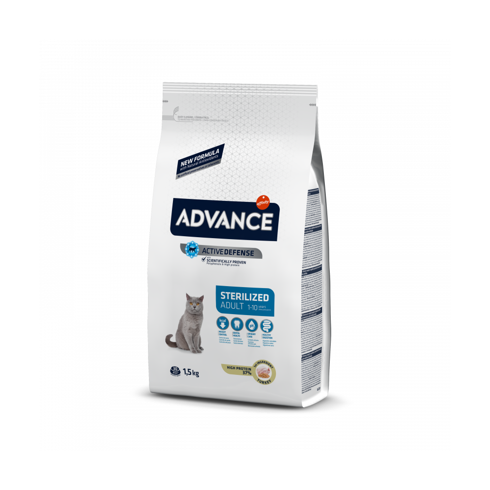Advance Cat Sterilized Turkey/Barley 1,5 Kg para gatos | Calvet Animales y Plantas