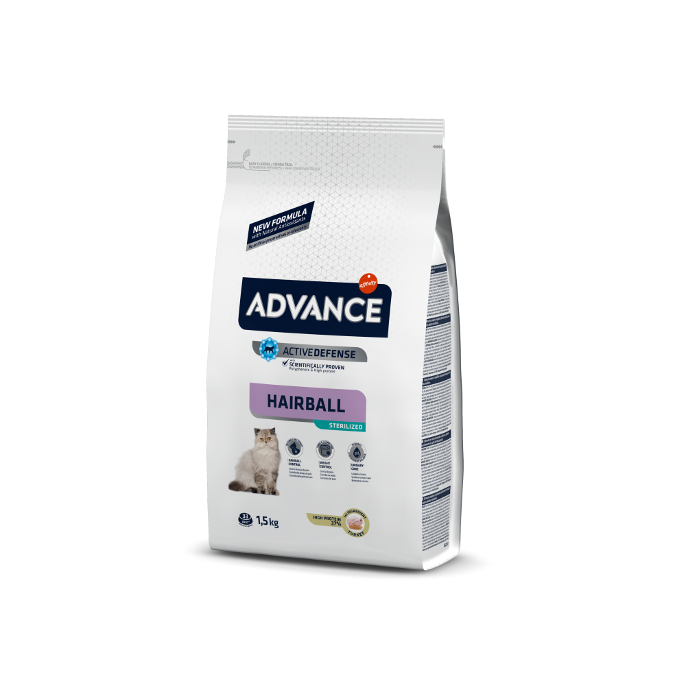 Advance Cat Sterilitzed Hairball 1,5 Kg per gats | Calvet Animals i Plantes