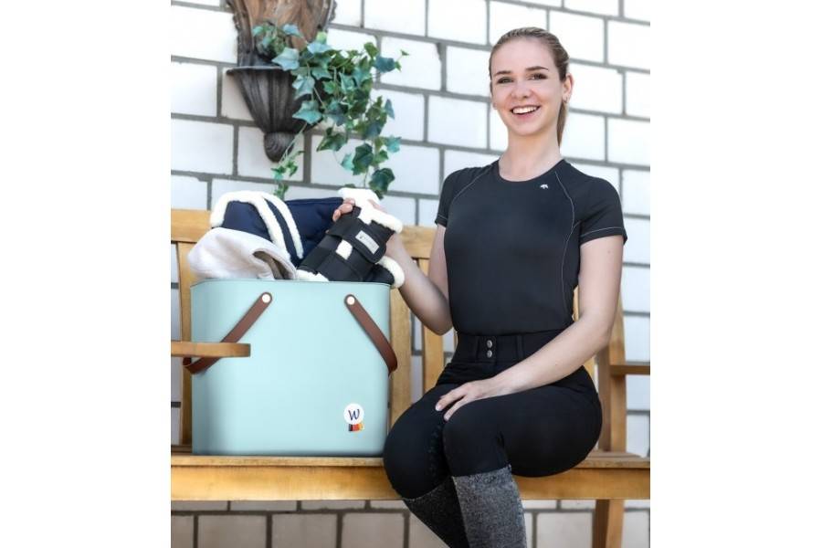 Cesta Multiusos Eco Waldhausen Turquesa | Equestrian. Calvet Animals i