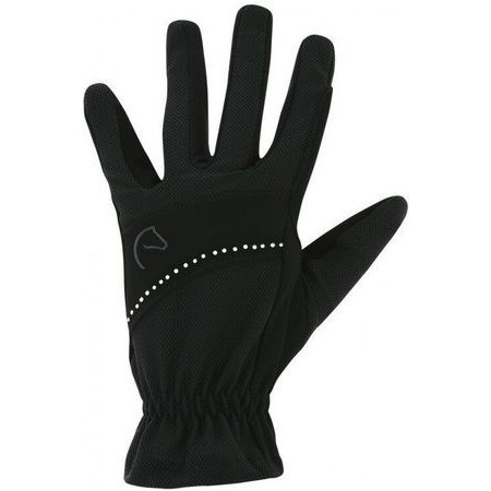 Guante Equithème Strass Negro | Equestrian. Calvet Animals i Plantes.