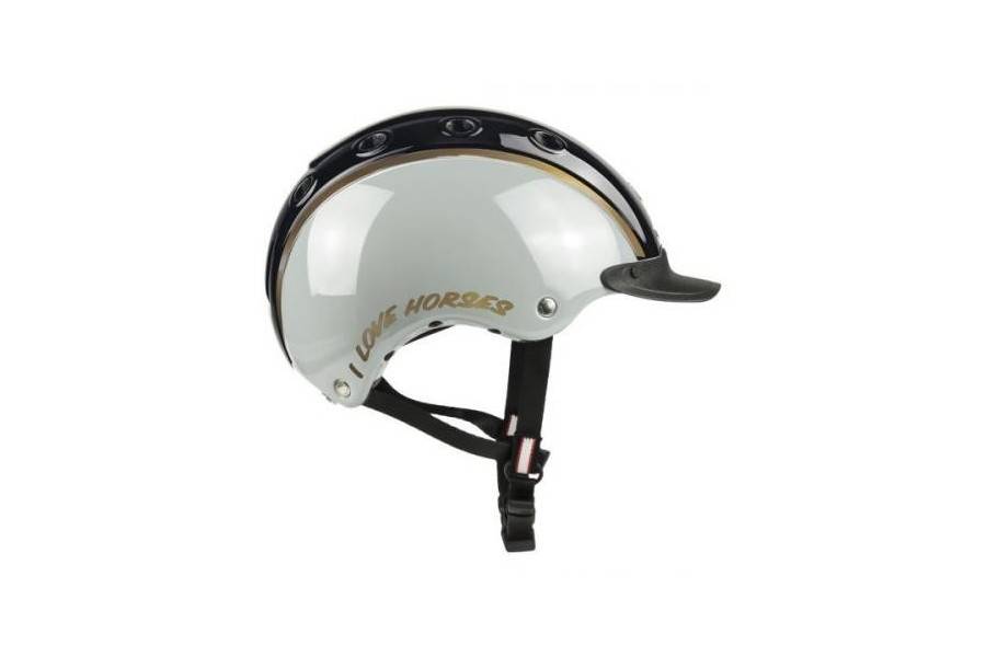 Casco Cas Co Nori I Love Gris/Negro S |Cavall i Genet a Equestrian, Calvet