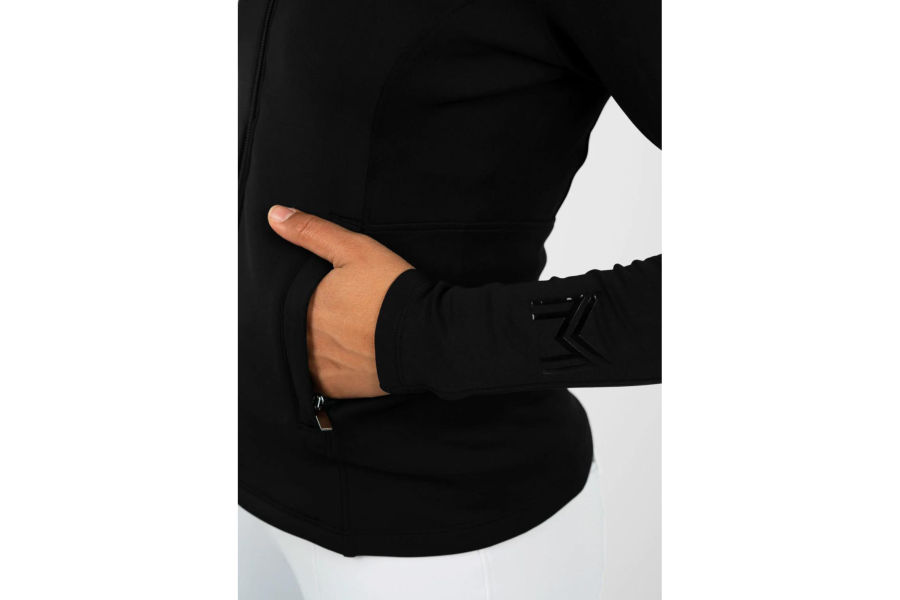 Chaqueta Maximilian Fleeced Negra |Cavall i Genet a Equestrian, Calvet