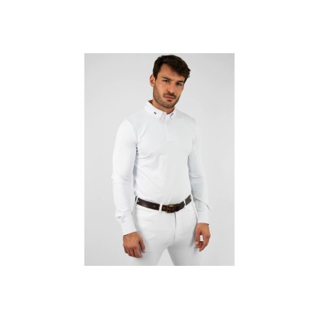 Active Competition Shirt Maximilian Manga Larga Blanco |Cavall i Genet a