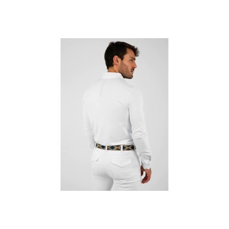 Active Competition Shirt Maximilian Manga Larga Blanco |Cavall i Genet a