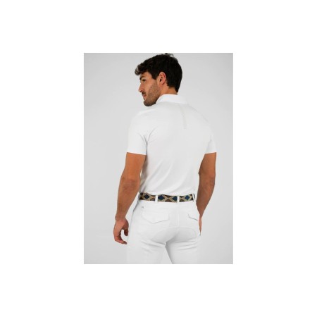 Active Competition Shirt Maximilian Manga Corta Blanco |Cavall i Genet a 2
