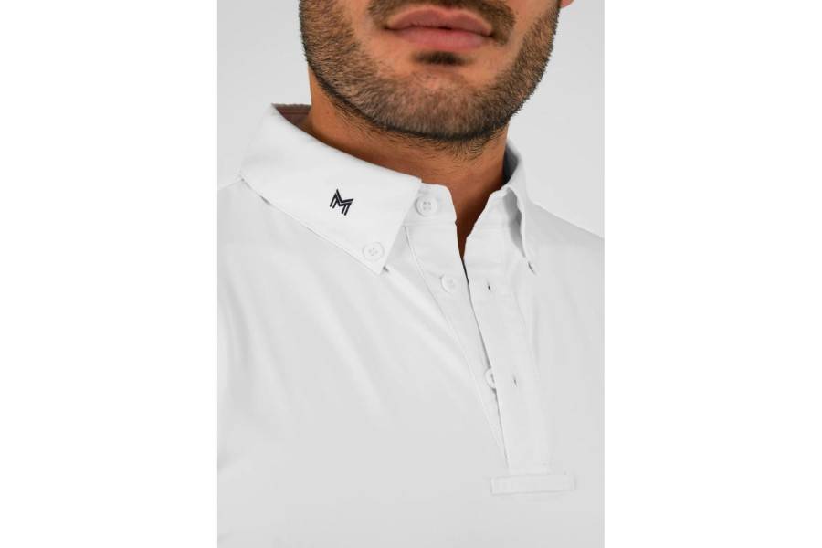 Active Competition Shirt Maximilian Manga Corta Blanco |Cavall i Genet a