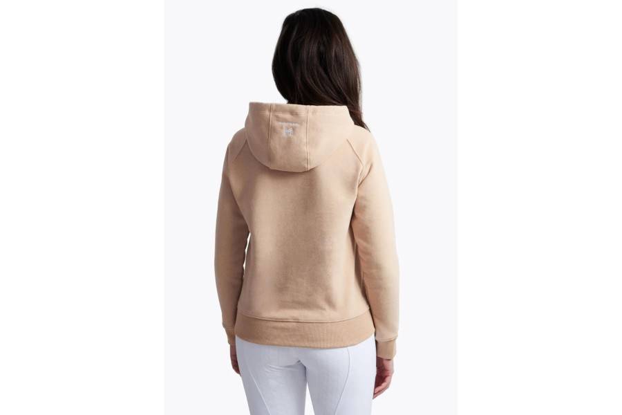 Sudadera Maximilian Emblem Beig/Blanca |Cavall i Genet a Equestrian