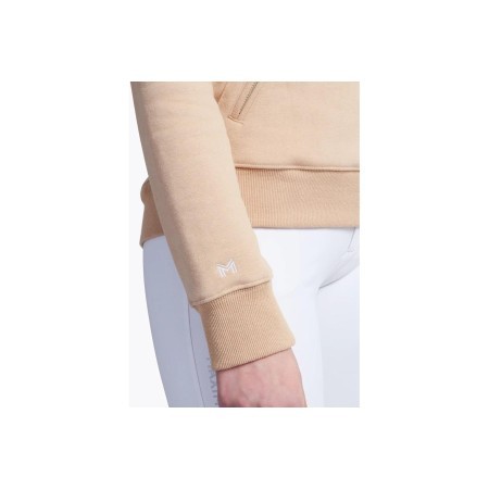 Sudadera Maximilian Emblem Beig/Blanca |Cavall i Genet a Equestrian