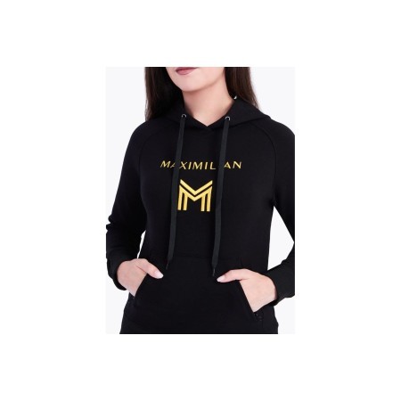 Sudadera Maximilian Emblem Negra/Oro |Cavall i Genet a Equestrian, Calvet