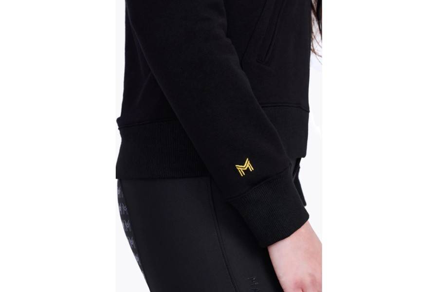 Sudadera Maximilian Emblem Negra/Oro |Cavall i Genet a Equestrian, Calvet