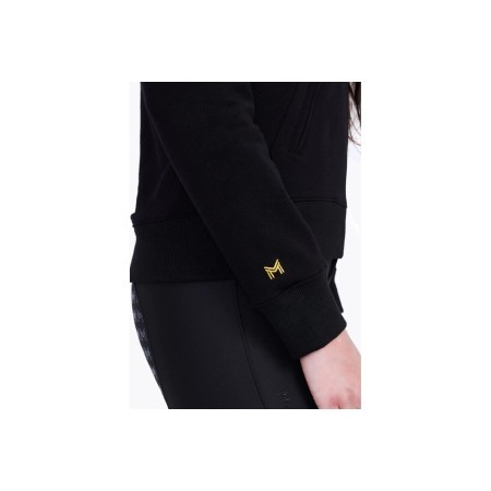 Sudadera Maximilian Emblem Negra/Oro |Cavall i Genet a Equestrian, Calvet