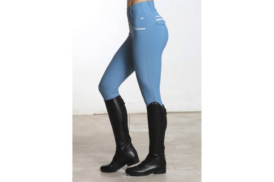 Mallas Maximilian Pro Riding Full Grip Storm Blue |Cavall i Genet a