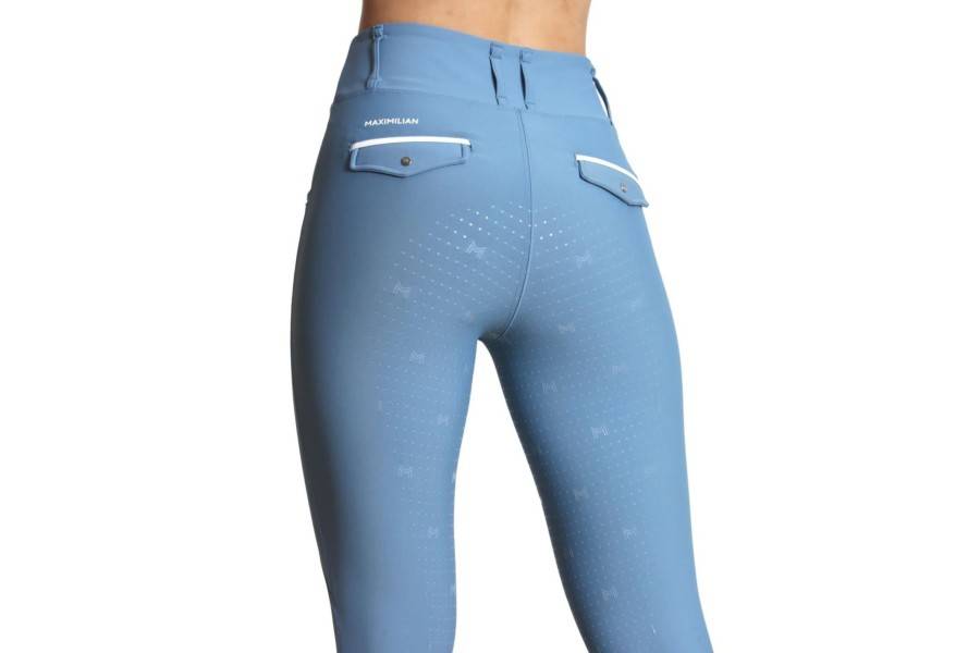Mallas Maximilian Pro Riding Full Grip Storm Blue |Cavall i Genet a