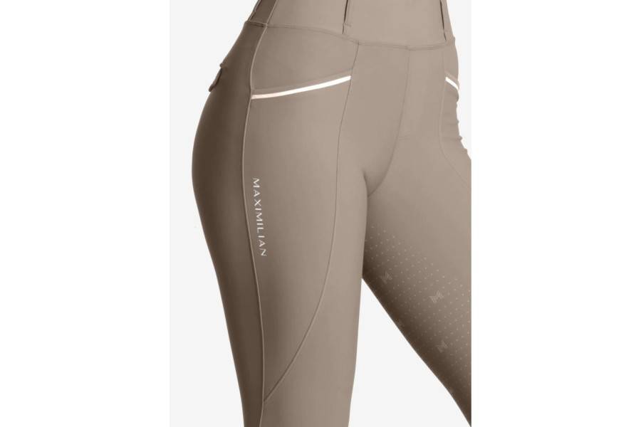 Mallas Maximilian Pro Riding Full Grip Nougat |Cavall i Genet a