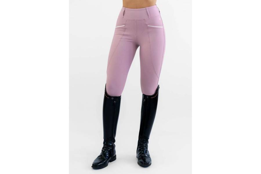 Mallas Maximilian Pro Riding Full Grip Mauve | Equestrian. Calvet Animals
