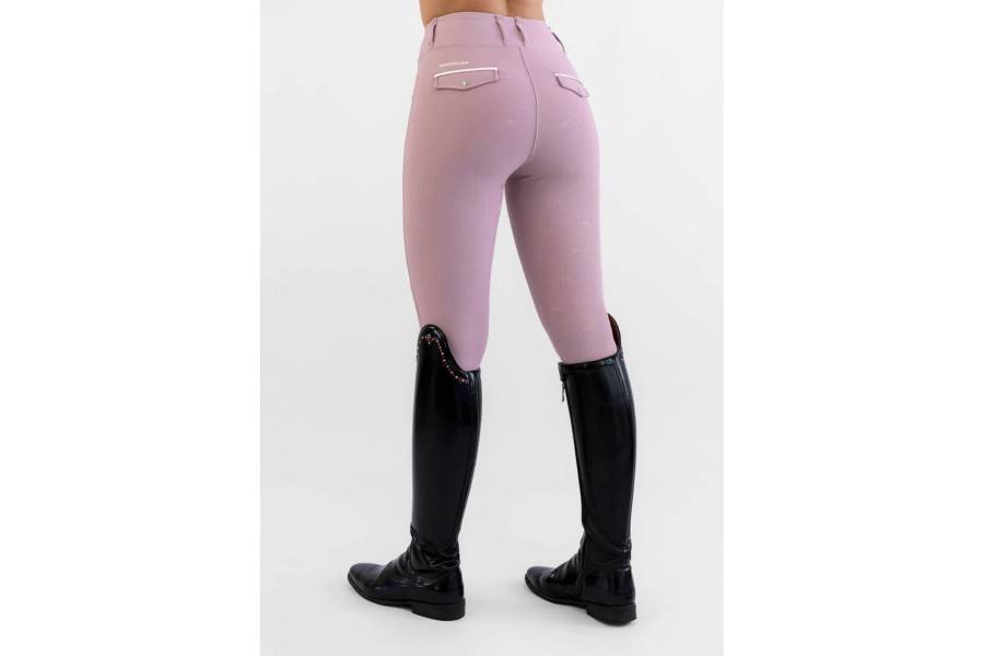 Mallas Maximilian Pro Riding Full Grip Mauve | Equestrian. Calvet Animals