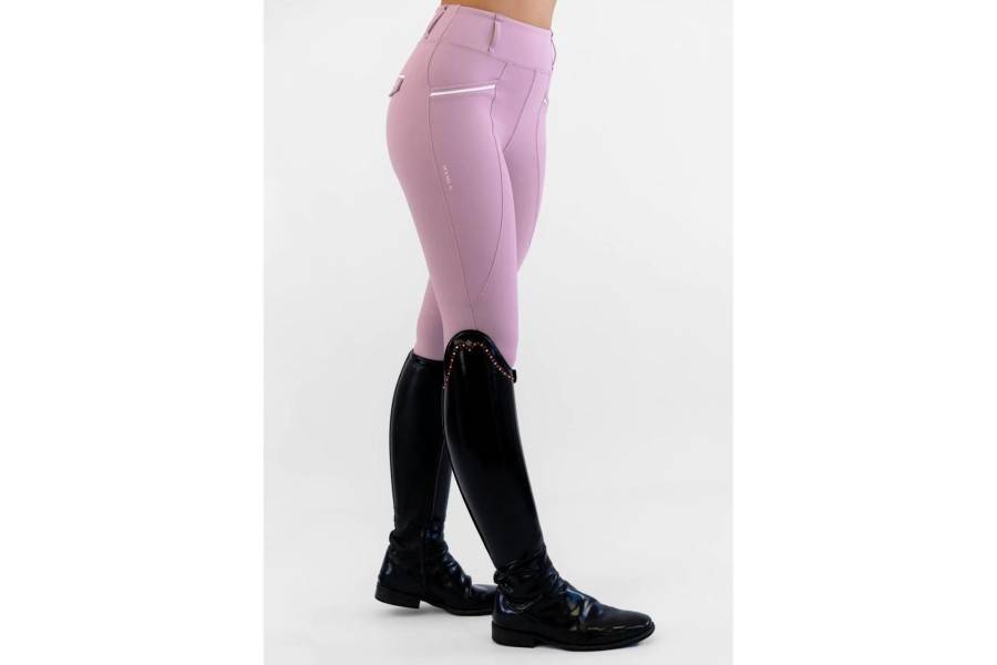 Mallas Maximilian Pro Riding Full Grip Mauve | Equestrian. Calvet Animals