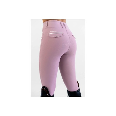Mallas Maximilian Pro Riding Full Grip Mauve | Equestrian. Calvet Animals