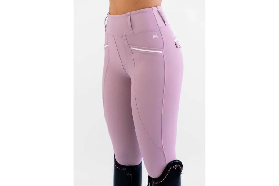 Mallas Maximilian Pro Riding Full Grip Mauve | Equestrian. Calvet Animals