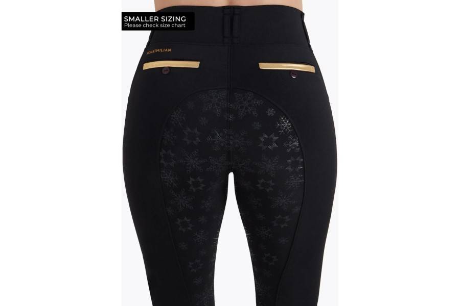 Mallas Maximilian Limited Edition Winter Negro/Oro |Cavall i Genet a