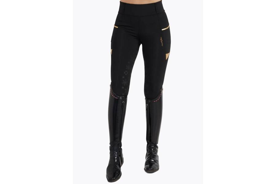 Mallas Maximilian Limited Edition Winter Negro/Oro |Cavall i Genet a