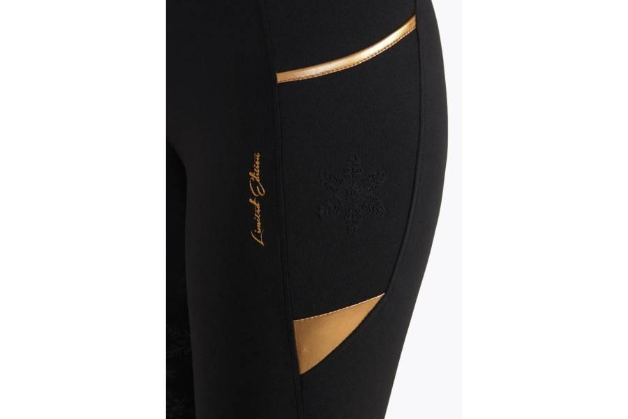 Mallas Maximilian Limited Edition Winter Negro/Oro |Cavall i Genet a