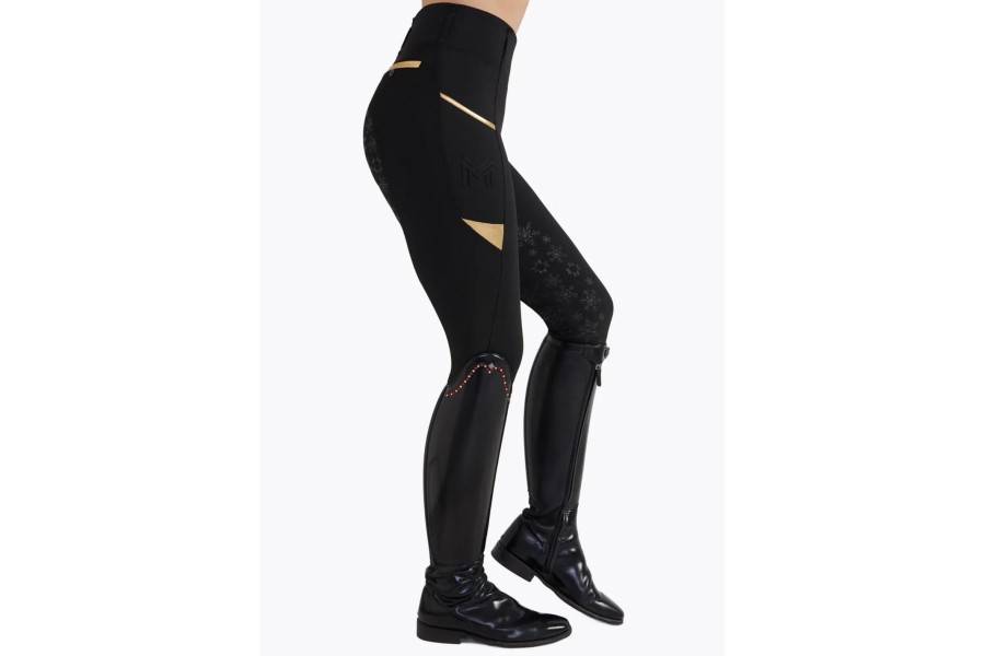 Mallas Maximilian Limited Edition Winter Negro/Oro |Cavall i Genet a