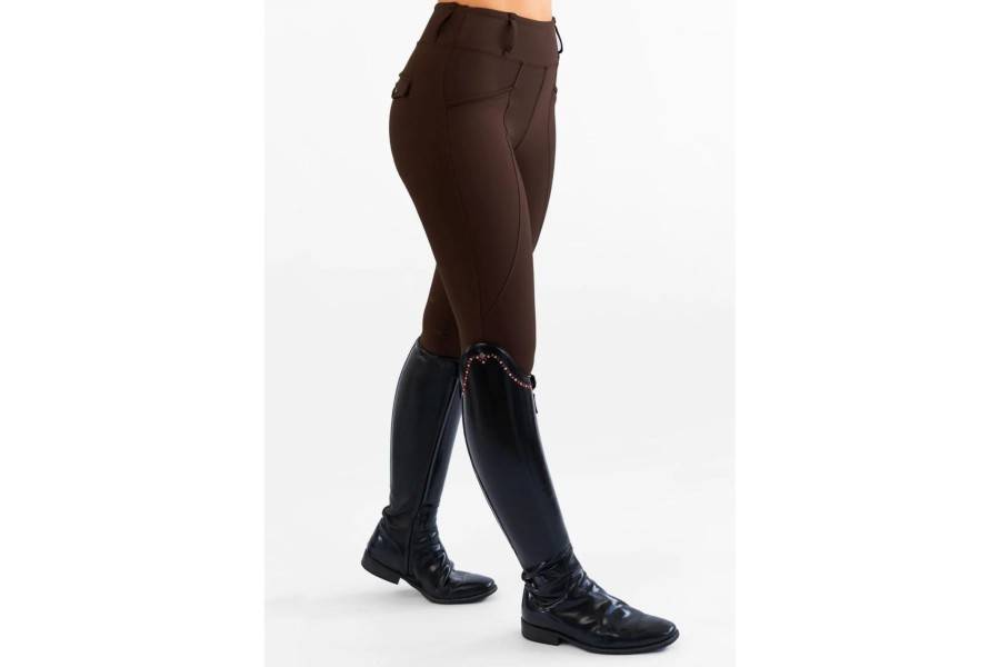 Mallas Maximilian Pro Riding Full Grip Chocolate |Cavall i Genet a