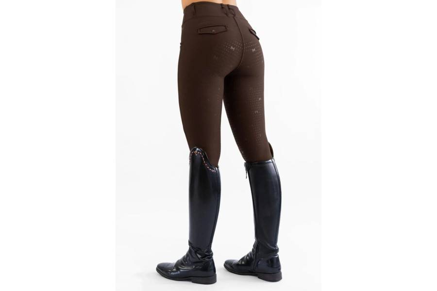 Mallas Maximilian Pro Riding Full Grip Chocolate |Cavall i Genet a