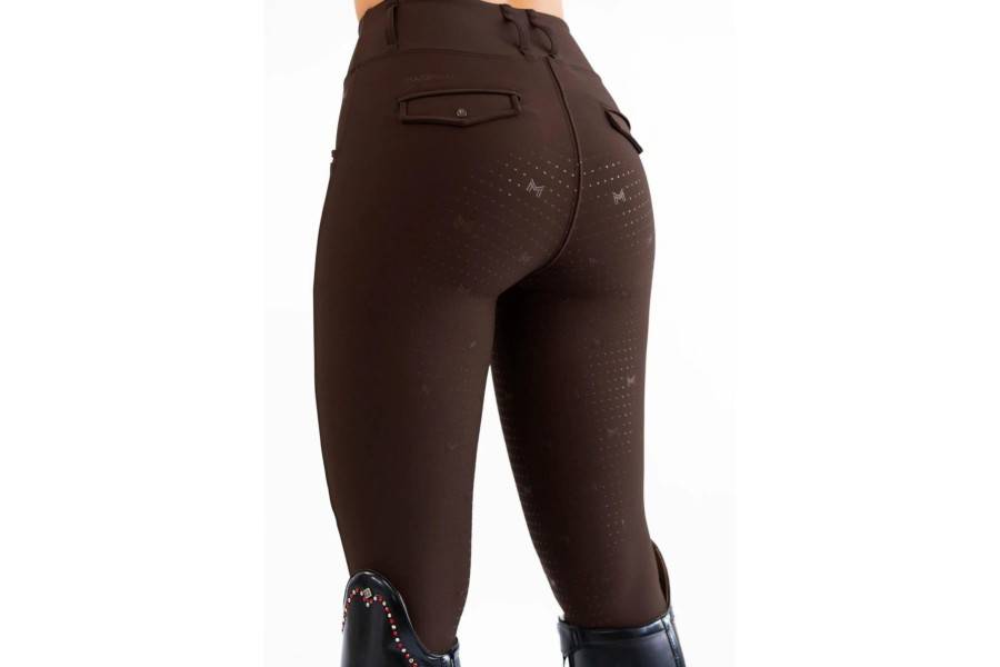 Mallas Maximilian Pro Riding Full Grip Chocolate |Cavall i Genet a