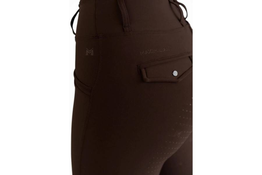 Mallas Maximilian Pro Riding Full Grip Chocolate |Cavall i Genet a