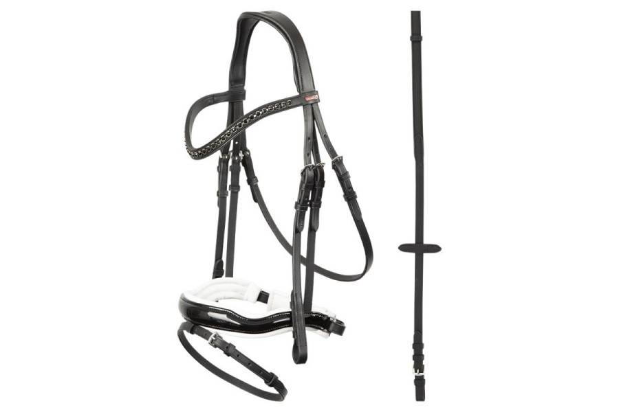 Brida Montar Premiere Lorient Negra/Blanca | Equestrian. Calvet Animals i