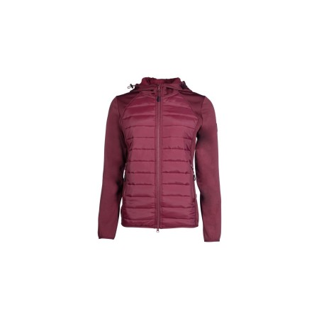 Sudadera Con Cremallera HKM Style Rojo Vino | Equestrian. Calvet Animals i 2