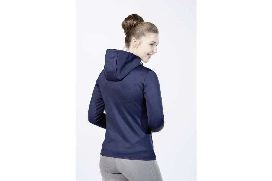 Sudadera Con Cremallera HKM Style Azul Oscuro | Equestrian. Calvet Animals