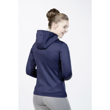 Sudadera Con Cremallera HKM Style Azul Oscuro | Equestrian. Calvet Animals