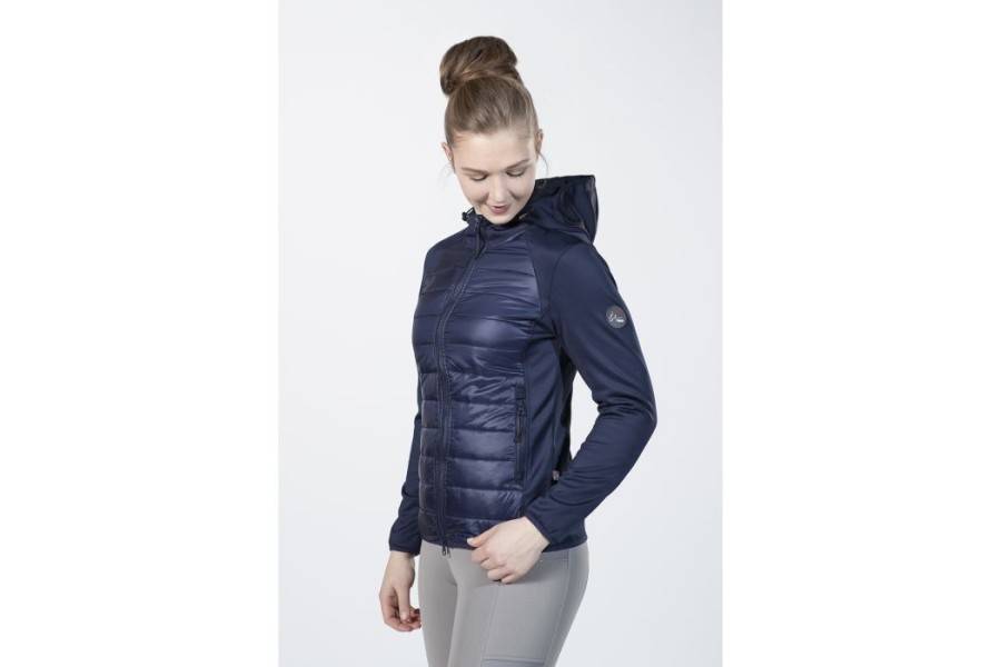 Sudadera Con Cremallera HKM Style Azul Oscuro | Equestrian. Calvet Animals