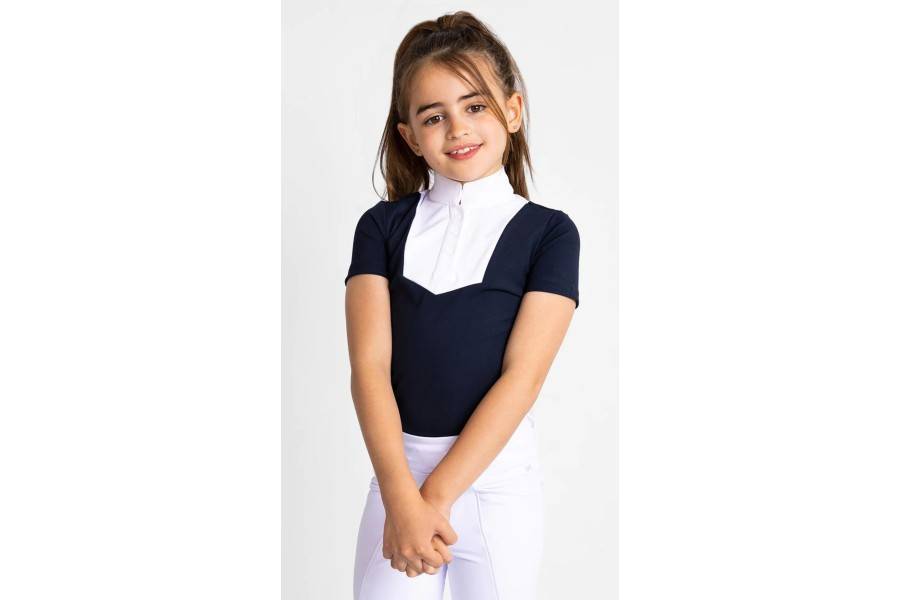 Sienna Show Shirt YR Azul Marino | Equestrian. Calvet Animals i Plantes.