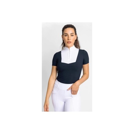 Sienna Show Shirt Maximilian Manga Corta Azul Marino |Cavall i Genet a